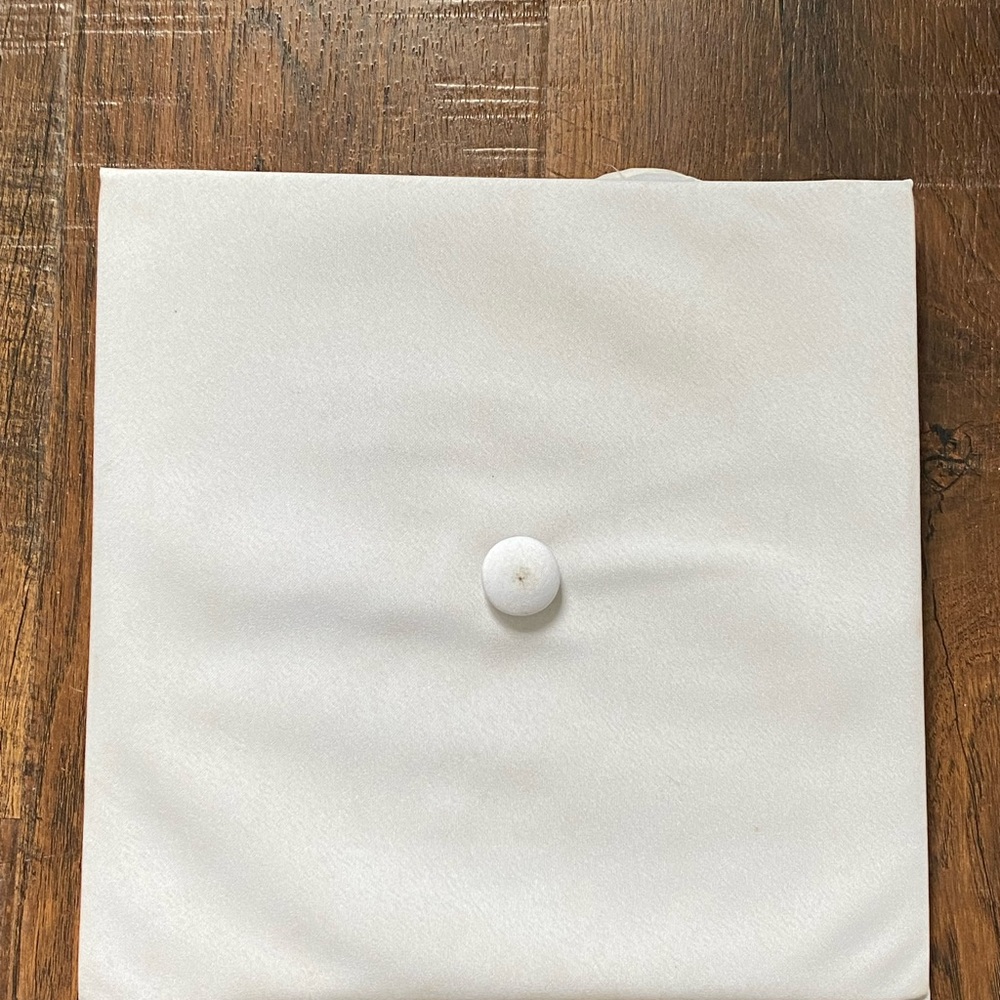 White graduation cap